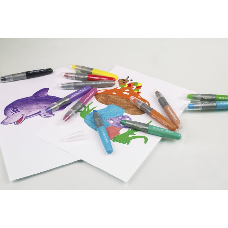 EBERHARD FABER stylos gel Basic & Metallic, étui de 12 pièces